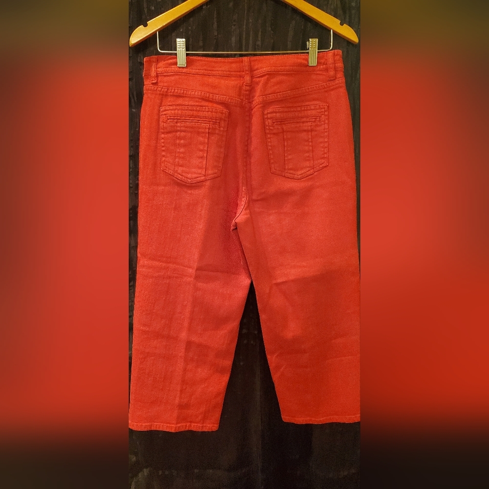Chico Platium 1.5/ 12 Red Capri Denim - Picture 2 of 3